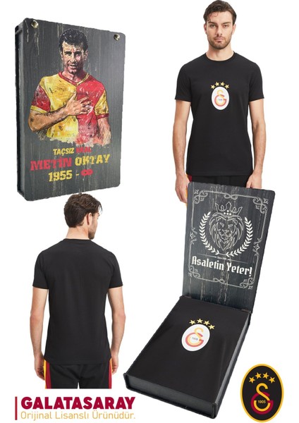 Orijinal Lisanslı Arma T-Shirt Metin Oktay Baskılı Hediyelik Ahşap Kutulu