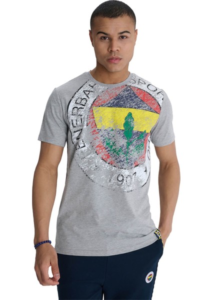Orijinal Lisanslı 6 Renk Logo Gri Tribün T-Shirt modelleri
