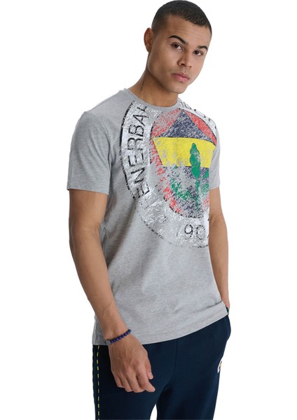 Orijinal Lisanslı 6 Renk Logo Gri Tribün T-Shirt fırsatları