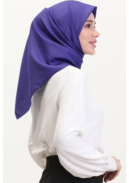 Düz Twill Eşarp 19096-12 Saks