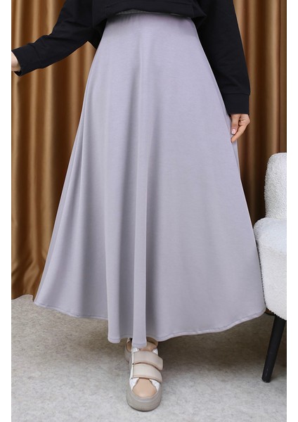 Oysho Kumaş Etek 5578-07 Gri