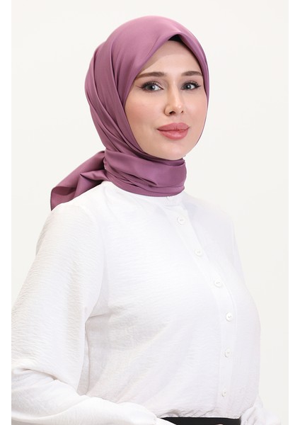 Düz Twill Eşarp 19096-09 Gül Kurusu