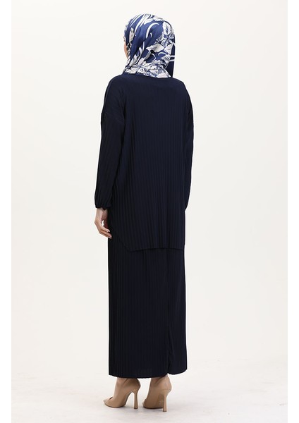 Piliseli Tunik Etek Ikili Takım 0015-02 Lacivert indirimleri