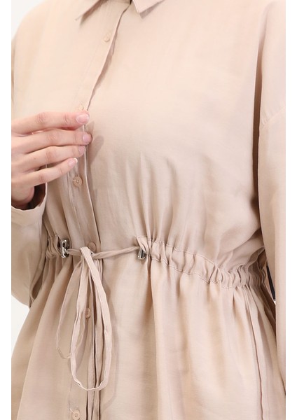 Modal Kumaş Tunik Pantolon Ikili Takım 4064-02 Bej fırsatları