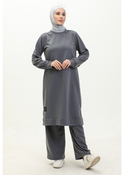 Iki Iplik Tunik Pantolon Ikili Takım 0001-04 Füme fiyatları