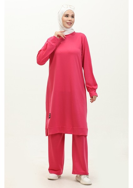 Iki Iplik Tunik Pantolon Ikili Takım 0001-07 Fuşya fiyatları