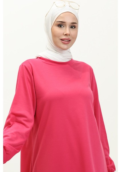 Iki Iplik Tunik Pantolon Ikili Takım 0001-07 Fuşya modelleri