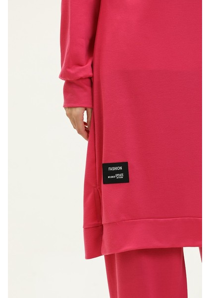 Iki Iplik Tunik Pantolon Ikili Takım 0001-07 Fuşya fırsatları