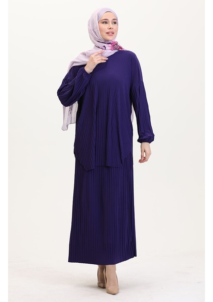 Piliseli Tunik Etek Ikili Takım 0015-01 Mor fiyatları