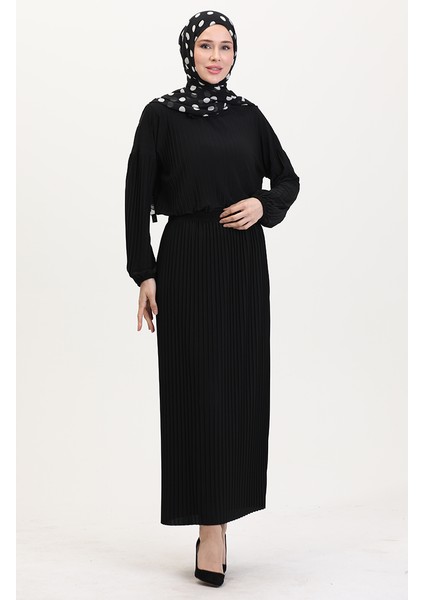 Piliseli Tunik Etek Ikili Takım 0015-07 Siyah fiyatları