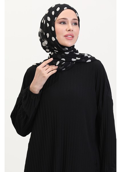 Piliseli Tunik Etek Ikili Takım 0015-07 Siyah modelleri