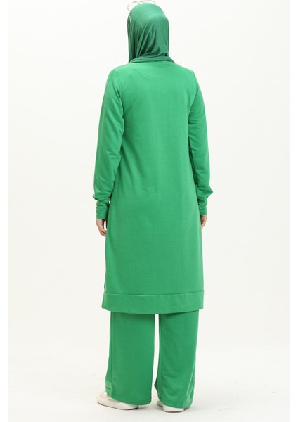 Iki Iplik Tunik Pantolon Ikili Takım 0001-10 Yeşil indirimleri