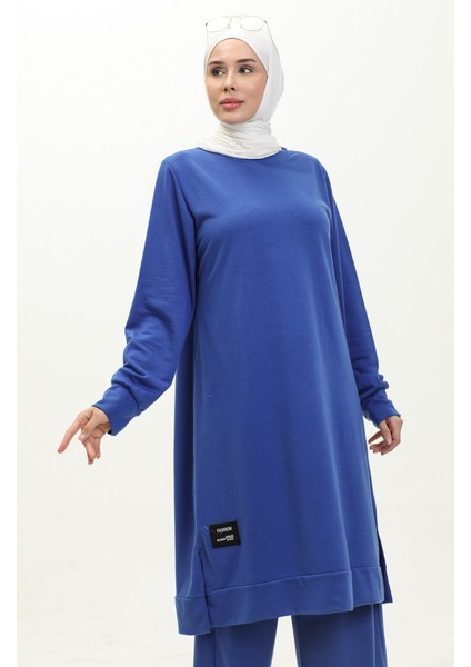 Iki Iplik Tunik Pantolon Ikili Takım 0001-09 Saks modelleri