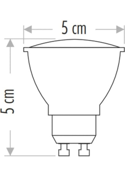 CT-4215 M Spot LED Ampul 7W GU10 Duy Mavi (3 Adet)