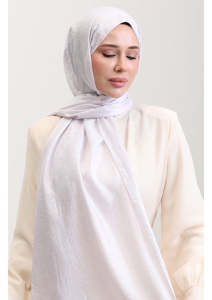 Berlin Şal 81082-05 Tam Beyaz