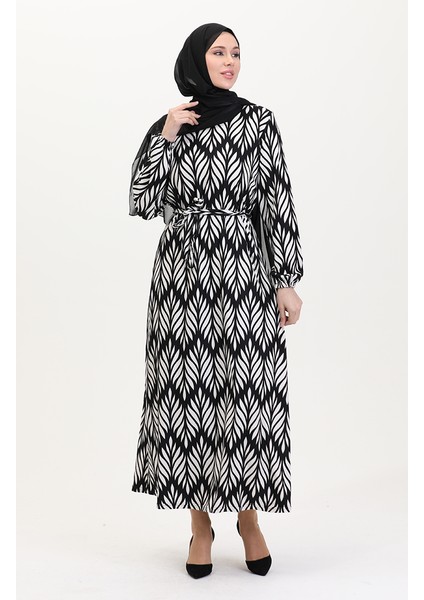 Kuşaklı Emrpime Süet Elbise 4582C-01 Siyah fiyatları