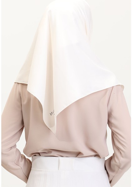Düz Twill Eşarp 19096-03 Koyu Krem modelleri