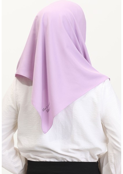 Düz Twill Eşarp 19096-07 Açık Lila modelleri