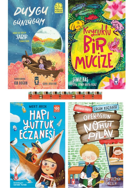 2.3.sınıf-Duygu Günlüğüm-Sabır,kuyruklu Bir Mucize,operasyon Nohut Pilav,hapı Yuttuk Eczanes(4kitap)