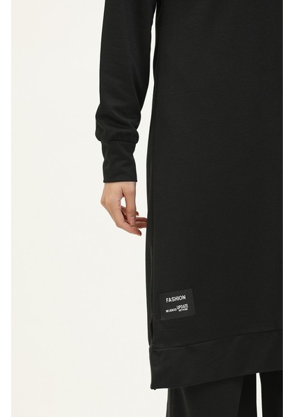 Iki Iplik Tunik Pantolon Ikili Takım 0001-01 Siyah indirimleri