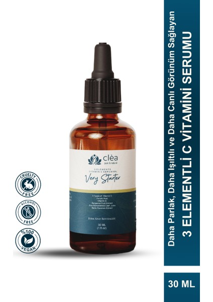 Clea 3 Element Vitamin C 10% Serum