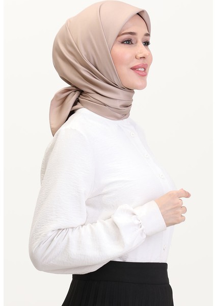 Düz Twill Eşarp 19096-05 Vizon fiyatları