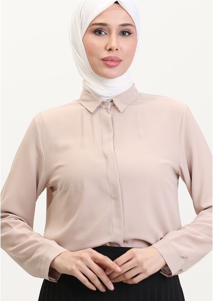 Candyy Soft Eşarp 19097-25 Krem