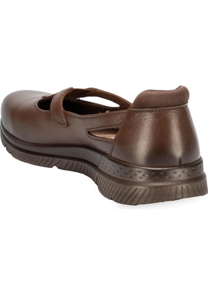 Sole-G Kadın Deri Ayakkabı Taba modelleri