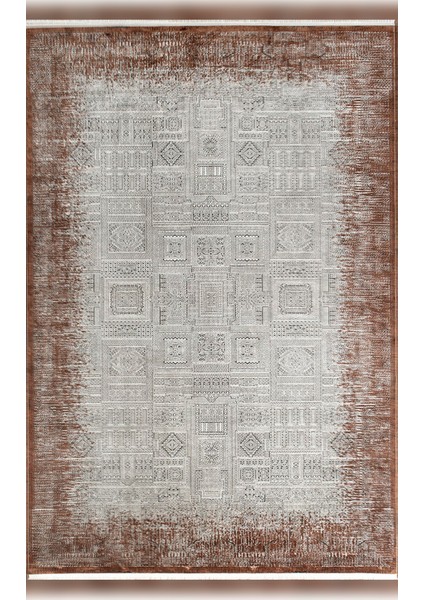 Bearny TD02A Yumuşak Dokulu Vintage Viskon Iplik Ile Üretilen Sık Dokuma Modern Halı