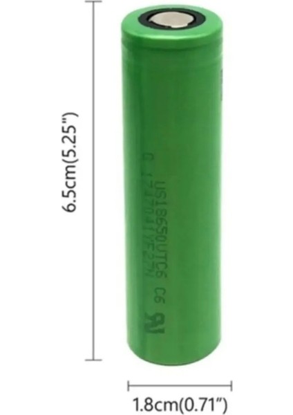 Azurtech Sony Vtc6 18650 3.7V 3000 Mah Li-Ion Şarjlı Pil
