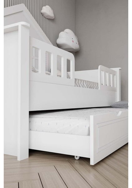 Çocuk Montessori Karyola Yavrulu, Beyaz, 90 x 190 ( Mdf Malzeme) indirimleri