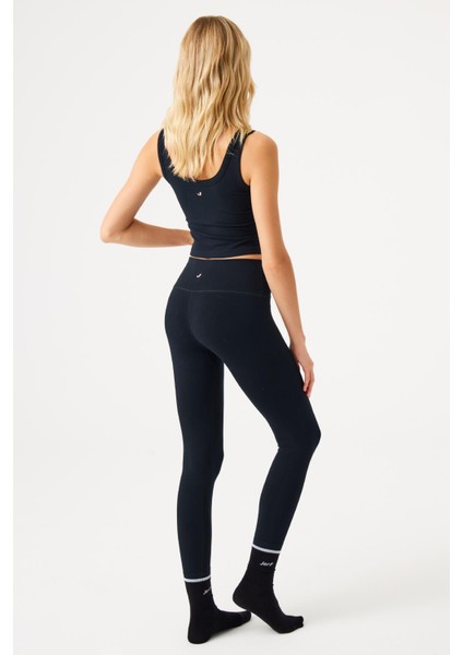 Aura Yüksek Bel 7/8 Modal Tayt Siyah modelleri