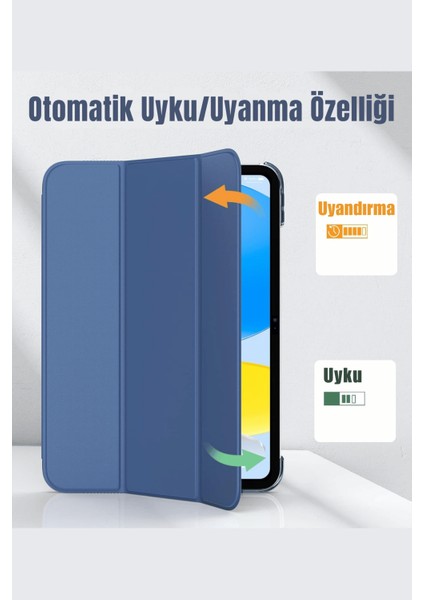 Apple iPad Air 13 2025 M3 Çip Uyumlu Standlı Katlanabilir Fuchsia Smart Cover Tablet Kılıfı