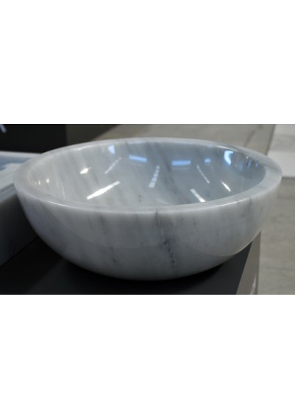 Çanak Model Mermer Tesarım Lavabo-V1