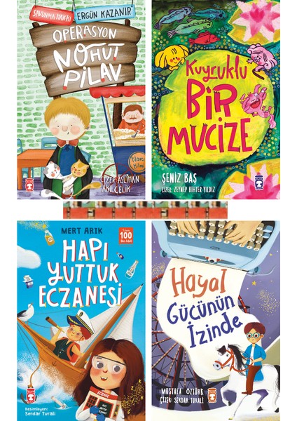 2.3.sınıf-Kuyruklu Bir Mucize,operasyon Nohut Pilav,hapı Yuttuk Eczanesi,hayal Gücünün Izinde(4kitp)