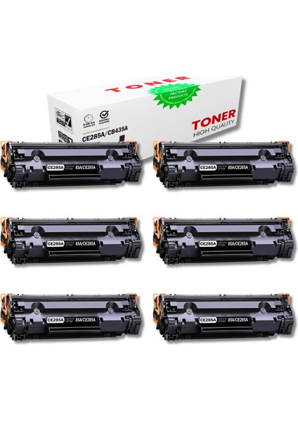 Hp CE285A Muadil Toner 6'lı Süper Avantajlı Set | Wb /P1100/P1102/P1102W/P1104/M1132
