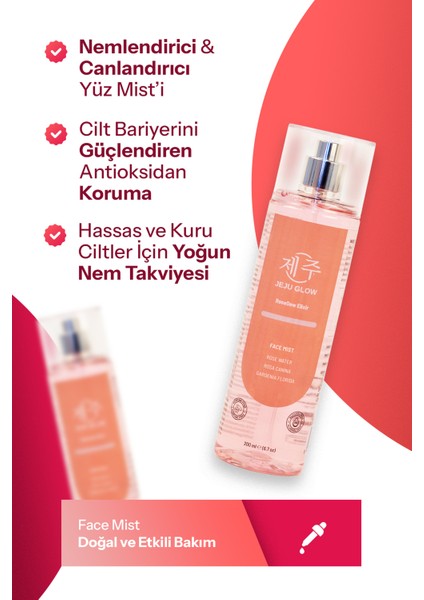 Rosedew Elixir - Gül Suyu & Bitki Özleri ile Nemlendirici Arındırıcı Besleyici Face Mist (Sprey)