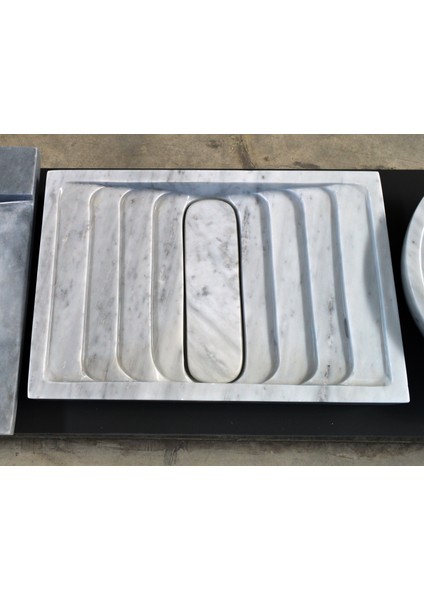 Özel Tasarım Köşeli Mermer Lavabo-W1 indirimleri