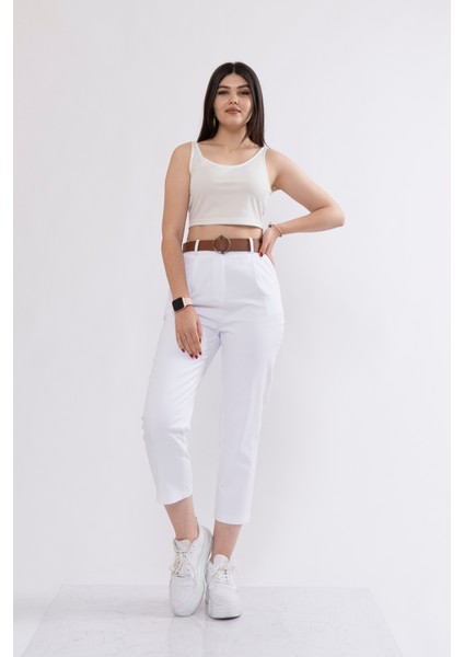 Kemerli Gabardin Kot Kumaş Kalem Denim Pantolon 3880 fiyatları