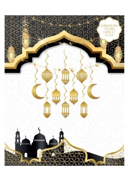 Ramazan Tavan Süsü 10'lu Metalize Gold