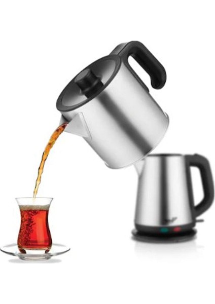 Teba Thc-800 Cm Elektrikli Çelik Çay Makinesi 1.8 Lt Su / 0.8 Lt Demlik