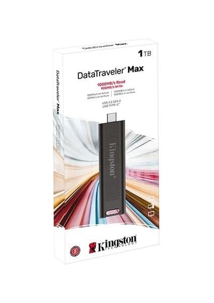 Kıngston 1tb Usb-C 3.2 Gen2 Dtmax/1tb USB Bellek