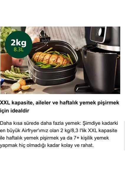 8.3 L (Yeni Seri) Aile Boyu Kapasite 22'in1 Uzaktan Bağlantılı Premium Airfryer | 7 Porsiyon - Onerous Tartı Hediye indirimleri