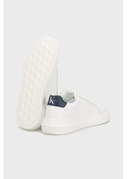 Logolu Deri Sneaker Ayakkabı YM0YM00681YAF Erkek Ayakkabı YM0YM00681 Yaf
