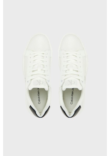 Logolu Deri Sneaker Ayakkabı YW0YW0176901W Bayan Ayakkabı YW0YW01769 01W