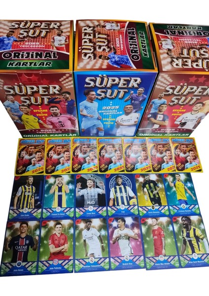 Efsane-Prime 2025 Süper Şut (25 Jelatinli Paket 50 Kart) Yeni Güncel Transferler Süper Futbolcular Oyun Kağıtları modelleri