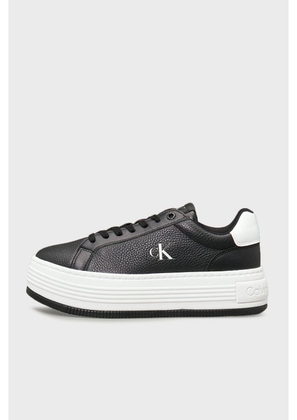 Logolu Deri Platform Sneaker Ayakkabı YW0YW017660GM Bayan Ayakkabı YW0YW01766 0gm