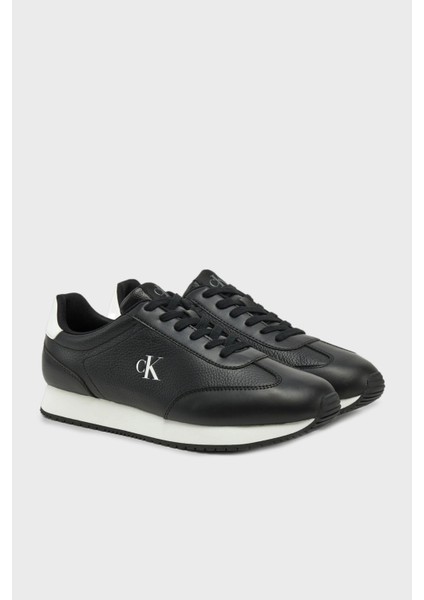 Deri Logolu Sneaker Ayakkabı YM0YM011870GN Erkek Ayakkabı YM0YM01187 0gn
