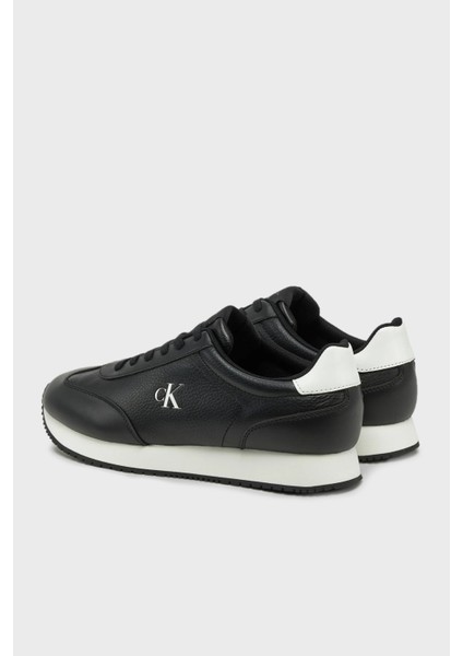 Deri Logolu Sneaker Ayakkabı YM0YM011870GN Erkek Ayakkabı YM0YM01187 0gn