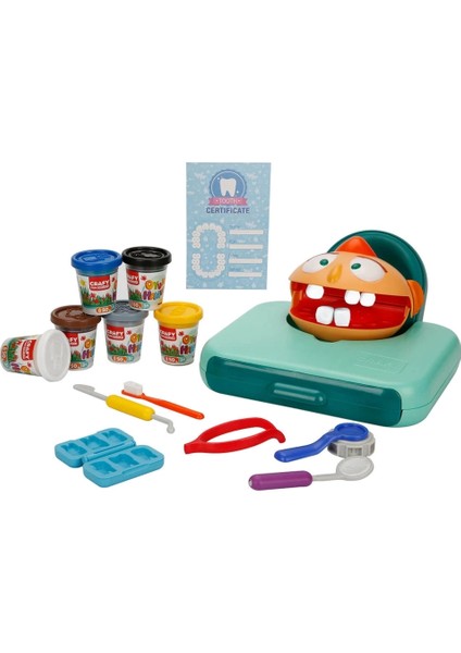 Crafy Dr. Toothy Oyun Hamuru Seti 15 Parça